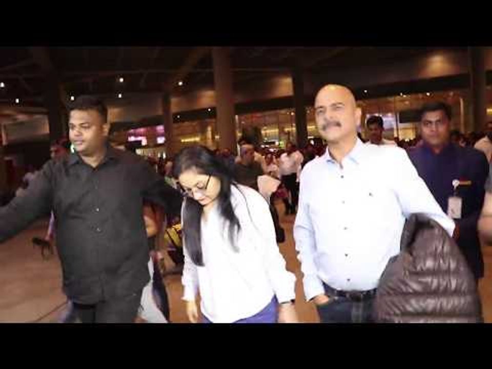 Anushka Sharma's Family Spotted at the Mumbai Airport | SpotboyE