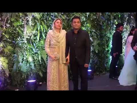 A.R. Rahman with Wife Arrives at Virat Anushka's Reception in Mumbai | SpotboyE