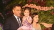 Mahendra Singh Dhoni with his Wife and Daughter Ziva Dhoni at Virat Anushka's Reception | SpotboyE