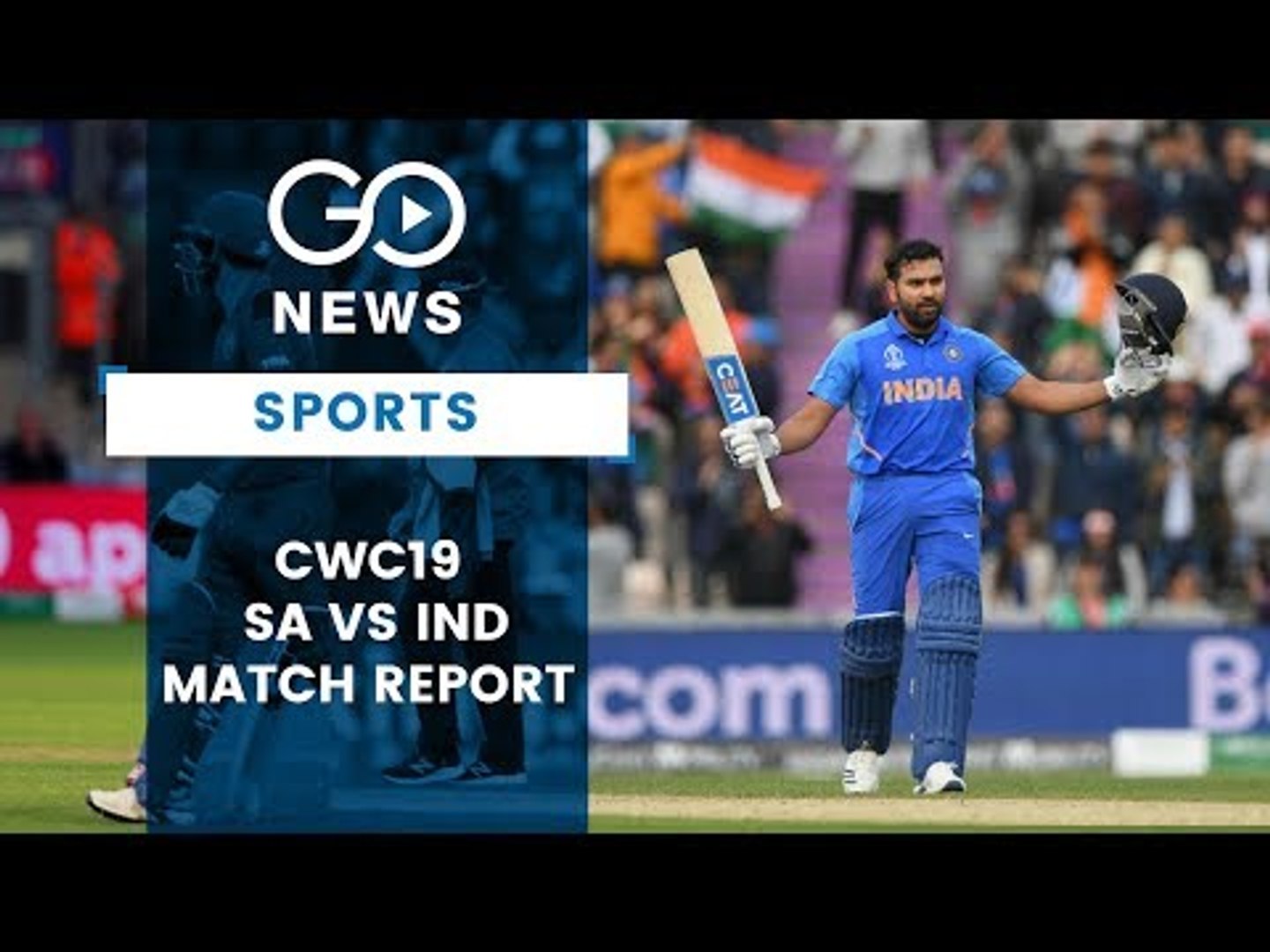 ⁣CWC19: South Africa vs India (Match Report)