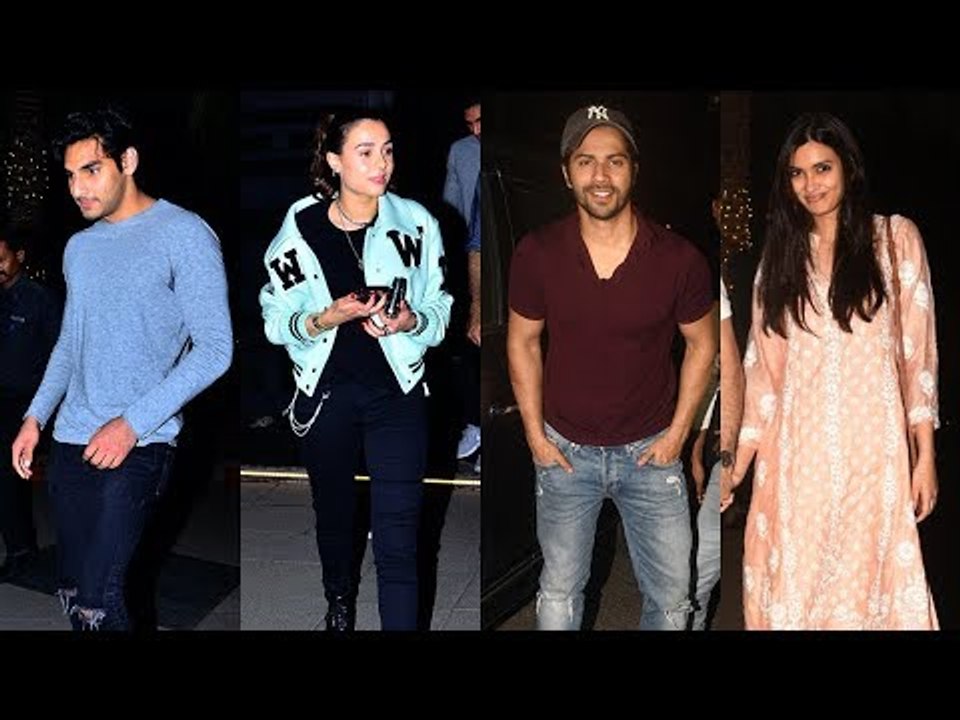 SPOTTED: Ahan Shetty with Girlfriend, Varun Dha...