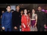 Amitabh Bachchan,Mukesh Ambani,Nita Ambani at Krunal Pandya's Wedding Reception | SpotboyE