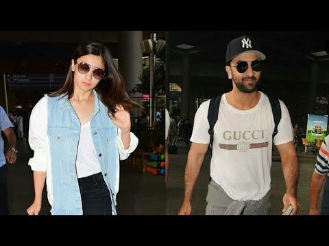 SPOTTED : Ranbir Kapoor & Alia Bhatt post their return from 'Brahmastra' Shoot | SpotboyE