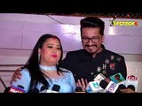 Bharti Singh and Harsh Limbachiyaa Talk to media at Shoaib-Dipika Wedding Reception | SpotboyE