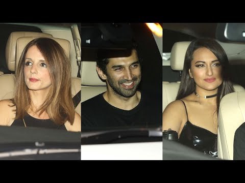 Sussanne Khan,Sonakshi Sinha, Aditya Roy Kapur Attend Karan Johar's Valentine's Day Party | SpotboyE