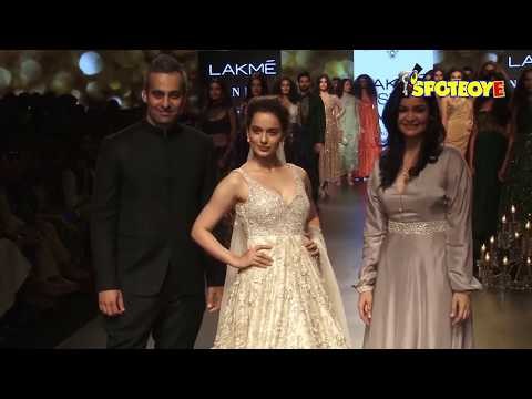 UNCUT- Kangana Ranaut talks about her Marriage, Karan Johar, Manikarnika at LFW 2018 | SpotboyE