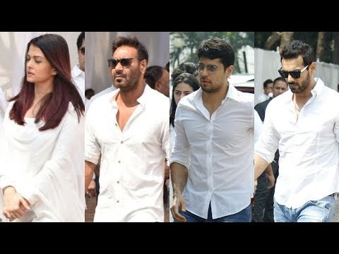 UNCUT- Aishwarya Rai, Ajay Devgn,Sidharth Malhotra,John Abraham at Sridevi's Prayer Meet |SpotboyE