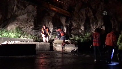 Anadolu Otoyolu'nda gıda maddesi yüklü tır devrildi - KOCAELİ