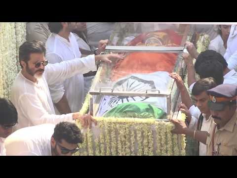 UNCUT- Sridevi Funeral Full Video at Pawan Hans Vile Parle | SpotboyE
