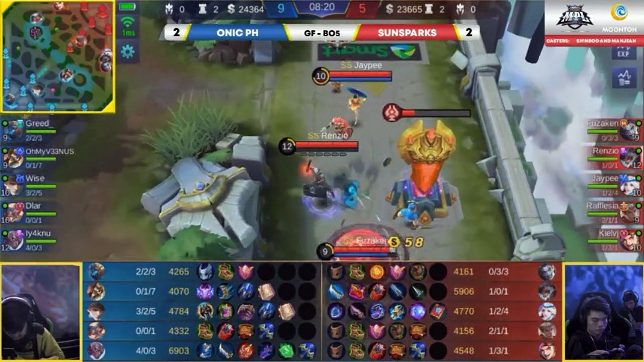 GRAND FINALS, GAME 5 - ONIC PH VS SUNSPARKS - MPL PH S4 | MOBILE LEGENDS