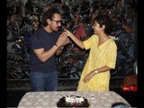Aamir Khan with Wife Kiran Celebrates his Birthday with the Media | SpotboyE