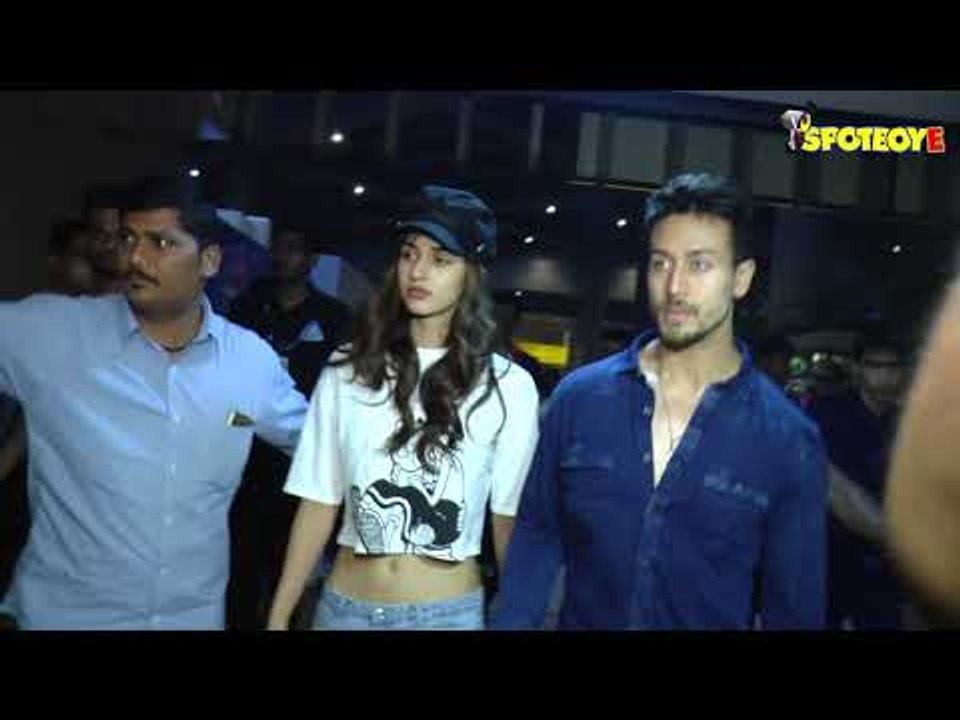 SPOTTED: Tiger Shroff and Disha Patani at Mumbai airport returning from Jodhpur | SpotboyE