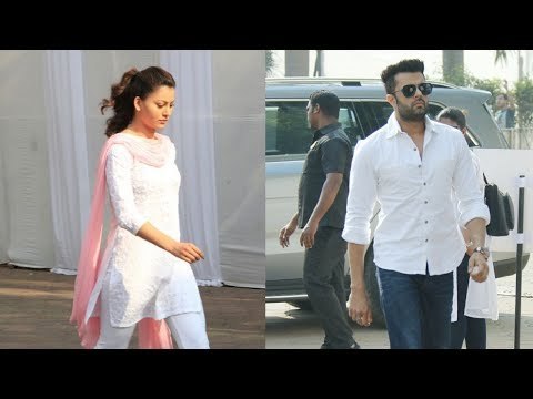 Urvashi Rautela and Maniesh Paul arrives at Sridevi’s Prayer Meet | SpotboyE