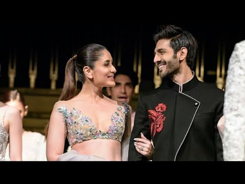 Kareena Kapoor and Kartik Aaryan Walk the Ramp for Manish Malhotra in Singapore | SpotboyE
