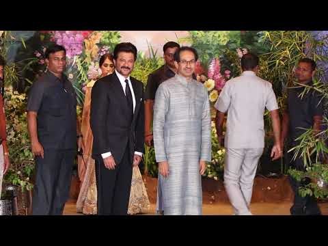 Anil Kapoor with Uddhav Thackeray At Sonam Kapoor’s Reception | SpotboyE