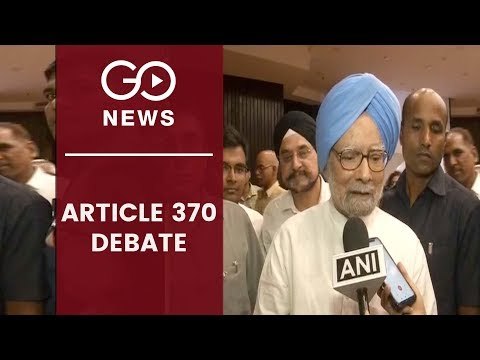 Dr Manmohan Singh Voices Concern On A370