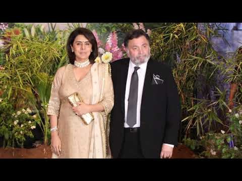 Rishi Kapoor and Neetu At Sonam Kapoor’s Reception | SpotboyE
