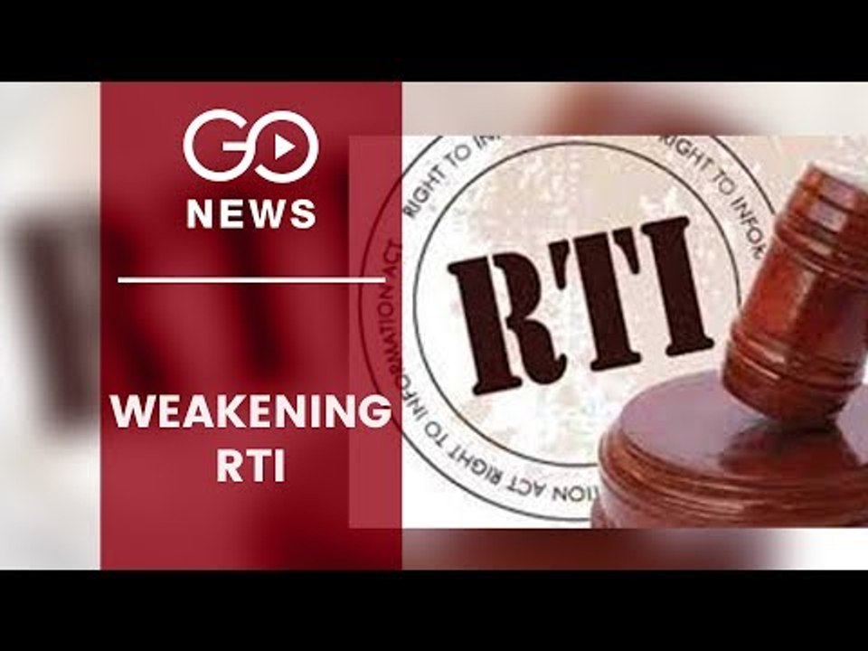 Amendments In RTI Will Hinder Transparency