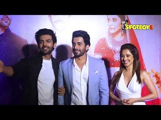 Kartik Aaryan, Sunny Singh, Nushrat Bharucha at Sonu Ke Titu Ki Sweety Success Party | SpotboyE