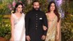 Kareena Kapoor, Saif Ali Khan, Karisma Kapoor at Sonam Kapoor & Anand Ahuja's Wedding Reception