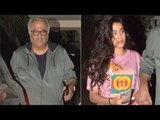SPOTTED: Janhvi Kapoor and Boney Kapoor at Arjun Kapoor's House | SpotboyE