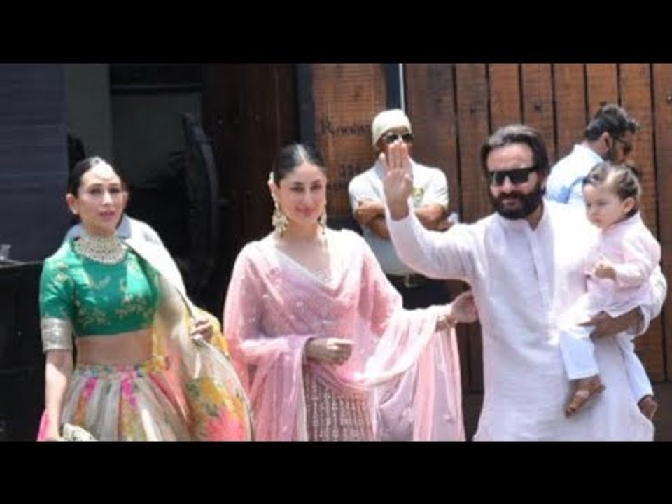 Kareena Kapoor,Karisma Kapoor, Saif Ali Khan wi...
