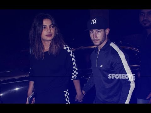 Hand-In-Hand, Lovebirds Priyanka Chopra & Nick Jonas Bid Goodbye To India | SpotboyE