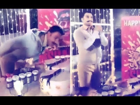 Simmba Crew Surprises Birthday Boy Ranveer Singh, With Cake & Firecracker | SpotboyE
