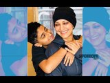 Son Ranveer Hugs Ailing Mom Sonali Bendre At Sloan Kettering Cancer Centre | SpotboyE