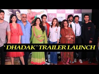 Janhvi Kapoor, Boney, Khushi & The Kapoor Khandaan Arrive for the Trailer of launch of Dhadak