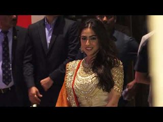 Sara Ali Khan LOOKS Stunning at Akash & Shloka Mehta's Engagement Bash | SpotboyE