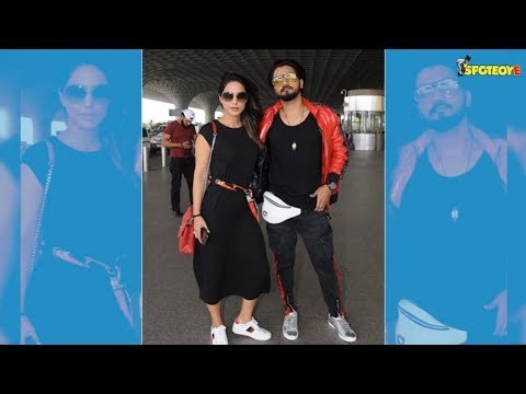Hina Khan Aka Komolika Twins In Black With Boyfriend Rocky Jaiswal | SpotboyE