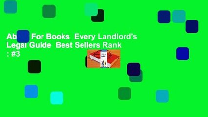 About For Books  Every Landlord's Legal Guide  Best Sellers Rank : #3