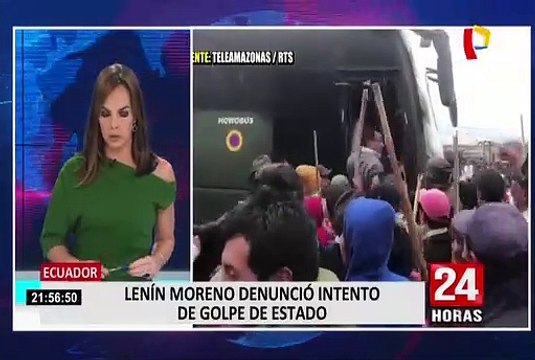 [ULTIMO MINUTO] Ecuador: Lenín Moreno denunció intento de golpe de estado