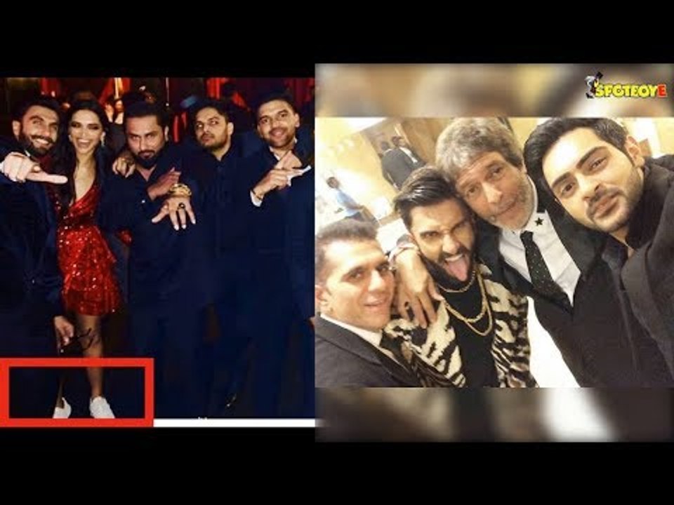 Deepika Dumps Her Strappy Heels For Cool White Sneakers, Ranveer Changes Into Tiger Print Suit