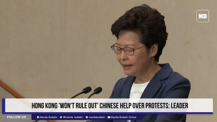 Hong Kong 'won't rule out' Chinese help over protests: leader