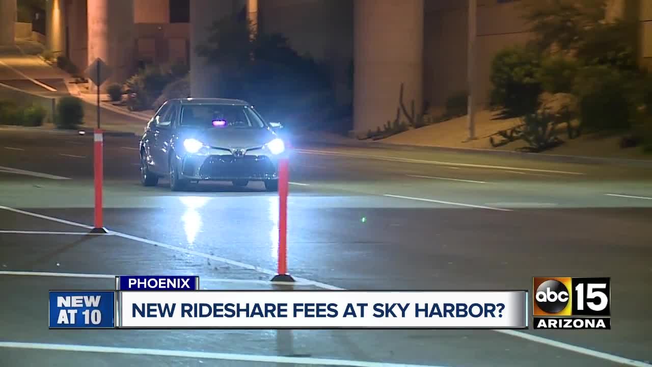 Uber, Lyft rides at airport could increase with proposed fees