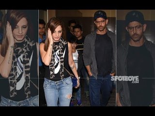 Hrithik Roshan And Sussanne Khan Enjoy A Movie Night With Kids