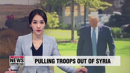 Video herunterladen: Trump defends decision to pull U.S. troops back from Syrian-Turkish border