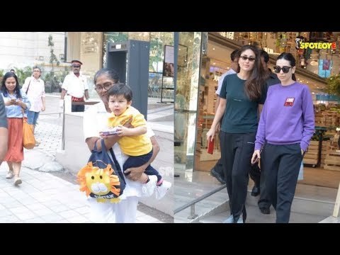 Kareena Kapoor Khan And Karisma Kapoor Spotted Over Breakfast With Little Taimur | SpotboyE