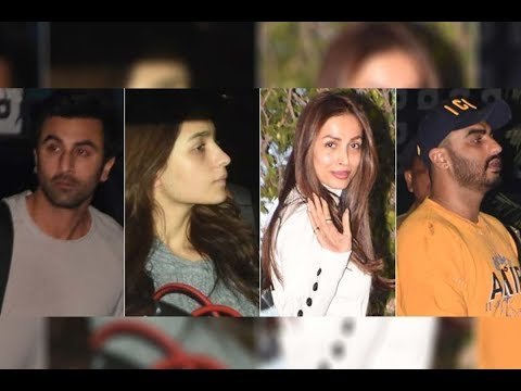 SPOTTED: Arjun Kapoor, Malaika Arora, Ranbir - Alia leaving for Aakash Ambani wedding celebrations