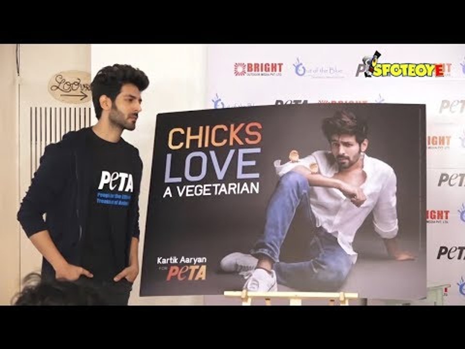Kartik Aaryan At The Launch Of Newest Vegetarian Campaign In Support Of PETA | UNCUT