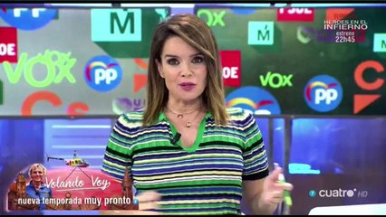Carme Chaparro se hace la gallita con Espinosa de los Monteros: "Venga, nos vamos a defender"