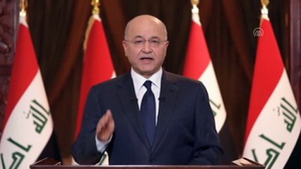 Irak Cumhurbaşkanı'ndan göstericilere 'sükunet' çağrısı (1) - BAĞDAT