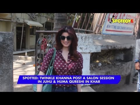 SPOTTED: Twinkle Khanna Post A Salon Session In Juhu And Huma Qureshi In Khar