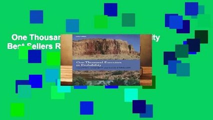 One Thousand Exercises In Probability  Best Sellers Rank : #4