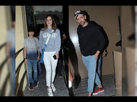 SPOTTED: Hrithik Roshan And Sussanne Khan Watch ‘Captain Marvel’ With Their Kids