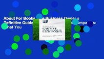 About For Books  The Business Owner s Definitive Guide to Captive Insurance Companies: What You