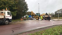 Action des agriculteurs : des déchets déversés aux ronds-points de Coutances et Montsurvent