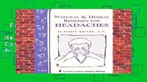 Full version  Natural   Herbal Remedies for Headaches: Storey s Country Wisdom Bulletin A-265